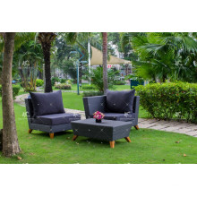 Neue neueste Design synthetischen PE Rattan Outdoor-Möbel Wohnzimmer Sofa-Set